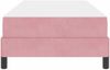 vidaXL Boxspringbett mit Matratze Rosa 80 x 220 cm Stoff 3398772 Bild 5