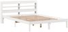 vidaXL Massivholzbett ohne Matratze Weiß 160x200 Kiefernholz 3306546 Bild 3