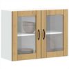 vidaXL Küchen-Hängeschrank mit Glastür Artisan-Eiche Holzwerkstoff 853856 Bild 5