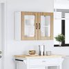 vidaXL Küchen-Hängeschrank mit Glastür Artisan-Eiche Holzwerkstoff 853856 Bild 3
