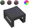 vidaXL Couchtisch mit Infinity-LED Schwarz 50x53x30 cm 847624 Bild 2