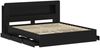 vidaXL Bettgestell mit Stauraum Schwarz 180 x 200 cm Holzwerkstoff 3434064 Bild 4