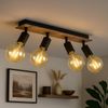 Spotstrahler, beweglich, Holz, schwarz matt, braun, L 49 cm Bild 3