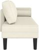 vidaXL Chaiselongue mit Kissen Creme Samt Bild 4
