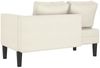 vidaXL Chaiselongue mit Kissen Creme Samt Bild 5