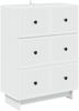 vidaXL Schubladenschrank Weiß 66 x 34,5 x 90 cm Holzwerkstoff 893915 Bild 2