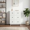vidaXL Schubladenschrank Weiß 66 x 34,5 x 90 cm Holzwerkstoff 893915 Bild 4
