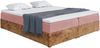 MEBLINI Boxspringbett LOFTY BOX 160x220 cm mit Bettkasten - H3/Rosa Samt Polsterbett - Doppelbett mit Topper & Taschenfederkern-Matratze Bild 1