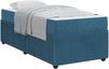 vidaXL Bettrahmen mit Matratze Blau 90 x 200 cm Stoff 3398351 Bild 2