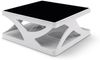 Tisch Couchtisch 90x90 cm Glas und MDF Bild 1