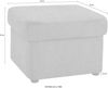DOMO collection Hocker Papenburg elegant und zeitlos, B/T 57/57cm, in großer Farbvielfalt Bild 4