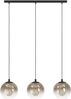 EGLO Hängelampe Ariscani 1, 3-flammige Pendelleuchte Esstisch, Hängeleuchte aus Metall in schwarz und Glas in Kupfer, Esszimmerlampe hängend, E27 Fassung, 76,5 cm Bild 3