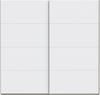 Schiebetürenschrank >SCHACH&MATT 2< in weiss - 220,1x210,5x61,2cm (BxHxT) Bild 3