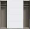 Schiebetürenschrank >SCHACH&MATT 2< in weiss - 220,1x210,5x61,2cm (BxHxT) Bild 4