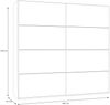 Schiebetürenschrank >SCHACH&MATT 2< in weiss - 220,1x210,5x61,2cm (BxHxT) Bild 5