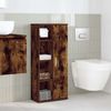 vidaXL Badezimmerschrank mit Rollenhalter Räuchereiche 39x22x90 cm 858528 Bild 3