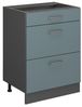 Küchenunterschrank R-Line Blau-Grau 60 cm mit Schubladen, ohne Arbeitsplatte Vicco Bild 4