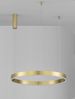 Nova Luce 9530207 MOTIF LED Pendelleuchte 80cm CCT 2700-6000K Messing Gold dimmbar Bild 3