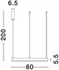 Nova Luce 9530207 MOTIF LED Pendelleuchte 80cm CCT 2700-6000K Messing Gold dimmbar Bild 5