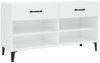 vidaXL Schuhschrank Hochglanz-Weiß 102x35x55 cm Holzwerkstoff 812831 Bild 2