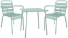 Vente-unique - MIRMANDE Garden dining set Metall Grün - B 70 cm59 cm x H 75,5 cm79 cm x L 70 cm56 cm Bild 2