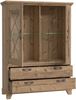 FORTE Nepal Highboardvitrine mit LED Beleuchtung, Holzwerkstoff, Braun, 120,3 x 161,2 x 45 cm Bild 5