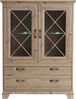 FORTE Nepal Highboardvitrine mit LED Beleuchtung, Holzwerkstoff, Braun, 120,3 x 161,2 x 45 cm Bild 3
