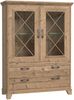 FORTE Nepal Highboardvitrine mit LED Beleuchtung, Holzwerkstoff, Braun, 120,3 x 161,2 x 45 cm Bild 4