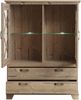 FORTE Nepal Highboardvitrine mit LED Beleuchtung, Holzwerkstoff, Braun, 120,3 x 161,2 x 45 cm Bild 2