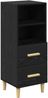 vidaXL Sideboard Schwarz Eichen-Optik 34 x 34,5 x 90 cm Holzwerkstoff 880945 Bild 2