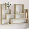 vidaXL Wandregal Sonoma-Eiche 96x12x64 cm Holzwerkstoff 840802 Bild 1