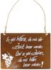 Badeko Dekotafel Wein 35 cm rostbraun Bild 1