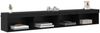 vidaXL TV-Schrankset 2 pcs Schwarz Eichen-Optik 100 x 30 x 30 cm 882970 Bild 3