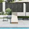 vidaXL Klappliege mit Auflage und Stauraum Beige Poly-Rattan 4104224 Bild 3
