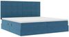 vidaXL Aufbewahrungsbett mit Matratze Dunkelblau 200 x 200 cm Samt 3372055 Bild 5