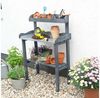 promadino Pflanztisch, mit verzinkter Arbeitsfläche, BxTxH: 84x38x130 cm Bild 4