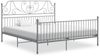 vidaXL Bettgestell Grau Metall und Sperrholz 200x200 cm [324861] Bild 5