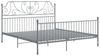 vidaXL Bettgestell Grau Metall und Sperrholz 200x200 cm [324861] Bild 2