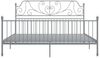 vidaXL Bettgestell Grau Metall und Sperrholz 200x200 cm [324861] Bild 3