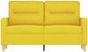 vidaXL 2-Sitzer-Sofa Hellgelb 120 cm Stoff 359232 Bild 3