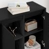vidaXL Seitenschrank Schwarz Eichen-Optik 79 x 36 x 75 cm 886600 Bild 4