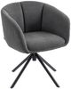 Sessel 58,5x59x78,5 cm, drehbar, gepolstert, grau Bild 3