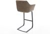 Barstuhl Yulo-Flex Vintage Taupe Freischwinger flach Metall Bild 5