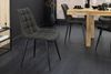 riess-ambiente Esszimmerstuhl ROADSTAR grau / schwarz - Microfaser, Metallbeine, Ziersteppung (Einzelartikel, 1 St), gepolsterter Stuhl - ideal für Küche, Esszimmer, Wohnzimmer & Büro Bild 2