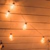 LED Solar Lichterkette, 10x Glühbirne, Erdspieß, L 380 cm Bild 3