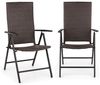 Estoril Gartenstuhl Polyrattan Aluminium 8-Stufen klappbar braun Braun Bild 2