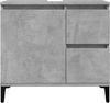 vidaXL Waschbeckenunterschrank Betongrau 65x33x60 cm Holzwerkstoff 857122 Bild 4
