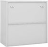 vidaXL Büroschrank mit Schiebetür Hellgrau 90x40x90 cm Stahl 335951 Bild 5