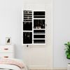 vidaXL Spiegel-Schmuckschrank mit LED-Beleuchtung Wandmontage Weiß 353244 Bild 3