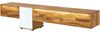 Lowboard Wildeiche 240x43x55 natur geölt / Glas weiß WIEN #108 Bild 1